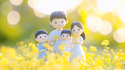 International Day of Families doll illustration