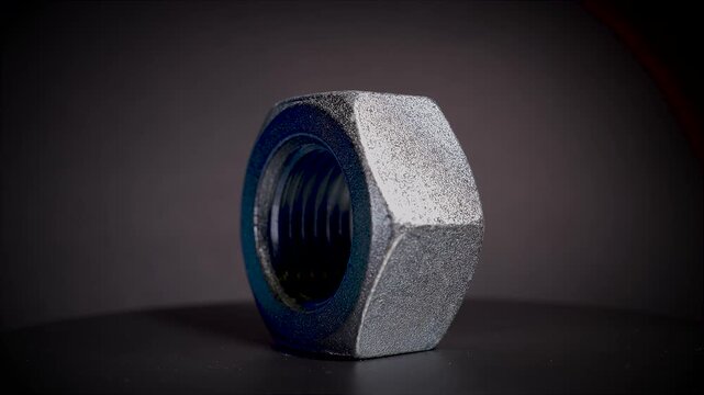 Spinning dice with black background 1