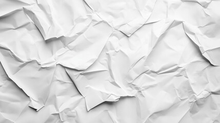 Obraz premium Crumpled White Paper Texture