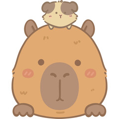 Capybara and Guinea pig