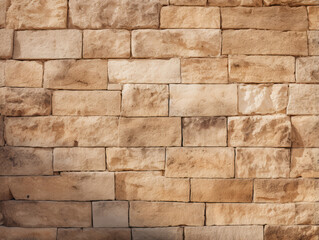 Obraz premium Exceptional Empty Background of Wide Cream Brick Wall Texture
