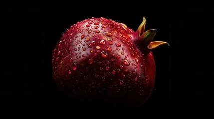 Fresh pomegranate fruit closeup view