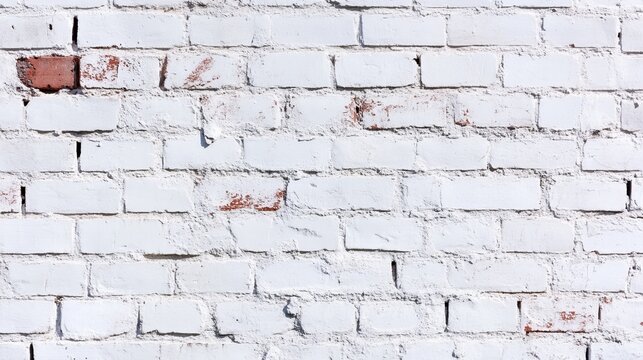 Textured White Brick Wall