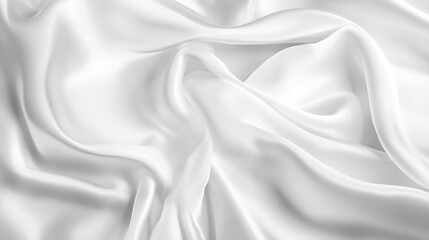 Naklejka premium Soft White Silk Fabric