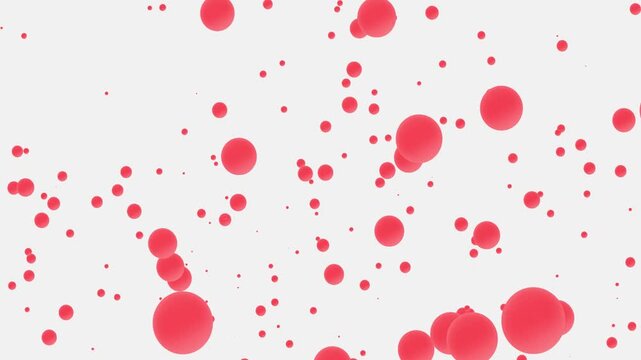 red bubbles background