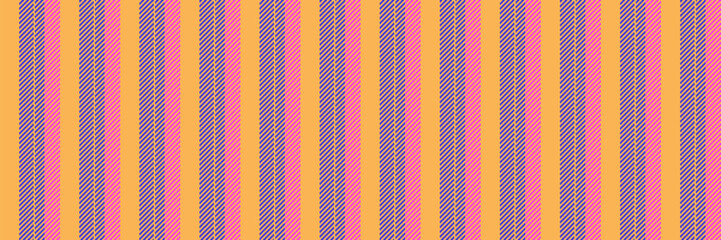 Hanukkah stripe vector textile, brazil texture background pattern. Blank vertical fabric lines seamless in orange and indigo colors.