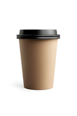 Paper coffee cup to go, take away mockup isolated on white background