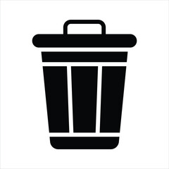 Get this amazing icon of trash bin in modern design style