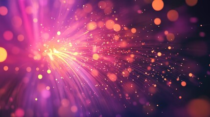 Naklejka premium Fireworks show with a stunning display of colors and patterns, marking a grand celebration.