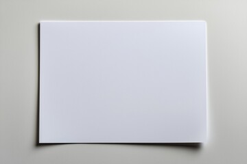 Fototapeta premium Blank A4 Paper Mockup on Isolated Background created with Generative AI