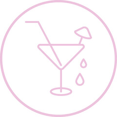 Fototapeta premium Cocktail icon Design