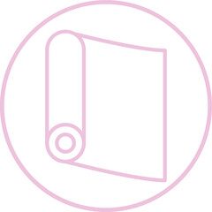 Yoga Mat icon Design