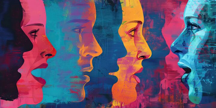 Language barriers are the communication barriers, hindering understanding and interactions: Depict language barriers as a wall between speakers