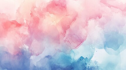 Fototapeta premium Soft pastel watercolor background with gentle and soothing colors.