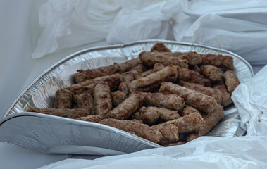 Free tasting of cevap on Bascarsija