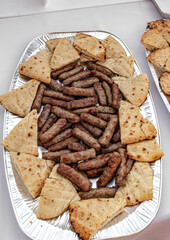 Free tasting of cevap on Bascarsija