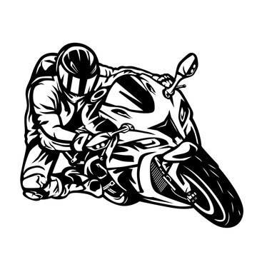 recommend clip art: Sports Biker | Race Tracks | Racing Sports | Asphalt Road | Sports Bike Rider | Skilled Racer | Championship Race | Racer | Original Illustration | Vector and Clipart | Cutfile and Stencil