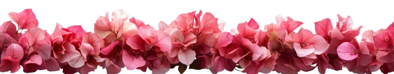 Blooming Hybrid Bougainvillea: A Radiant Display of Colorful Flowers Isolated on a White Background,single element,single object,material,vector material,illustration