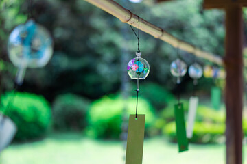 風鈴のある涼しげな風景