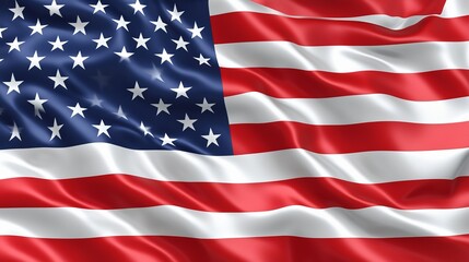 Waving American Flag