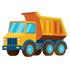 dump truck isolated on white background