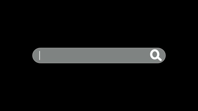 Text typing message button animation, message button text animation on black background. message bubble chat bar, chat box, round text button, send message.