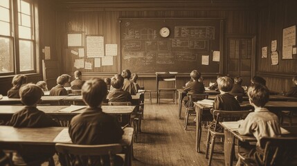 Vintage Classroom Setting