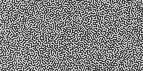 Gradient noise line abstract spread geometric background. Monochrome Turing reaction background. Abstract diffusion pattern with chaotic shapes. Vector illustration