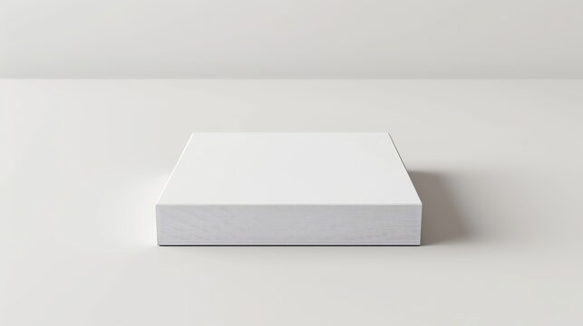 blank box packaging design mockup on white background