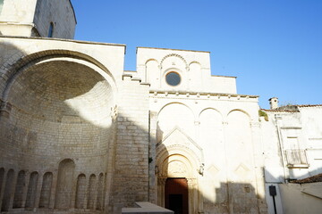 Old stone church of Monte Sant'Angelo, Gargano, Puglia, Italy