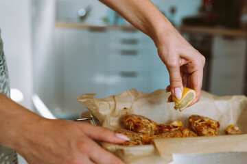 baked chicken in oven at home