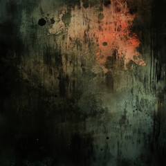 Obraz premium Dark grunge abstract background. Art rough stylized square texture with space for text. Grunge wall abstract textures background. An expansive, textured background with rich orange and black hues.