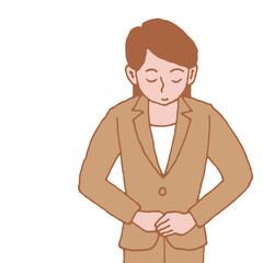 スーツ姿の女性の上半身ポーズ10