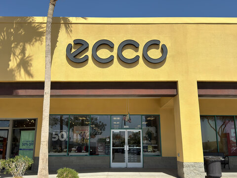 Barstow,California,USA-June 18th 2024: ECCO store in Outlets at Barstow