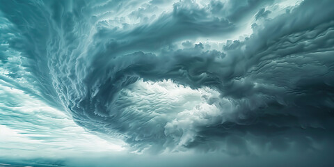 Climate change is the gathering storm of disruption, altering weather patterns and endangering ecosystems: Picture climate change as a storm cloud brewing on the horizon