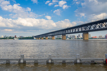 Wuhan Yangtze River Bridge scenery