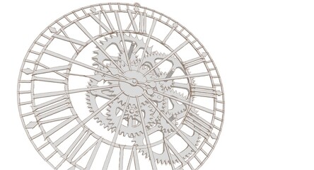 clock graphic symbol 3d illustration	
