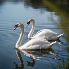 swan on the lake