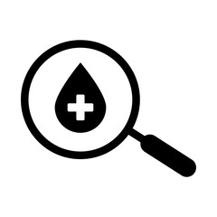 blood tracking black icon