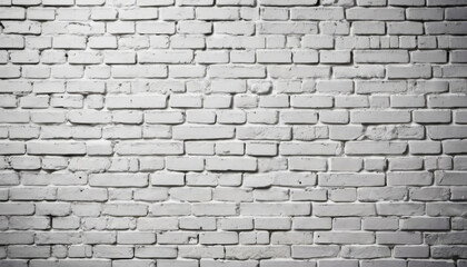 Obraz premium white brick wall mock up place. Generative ai