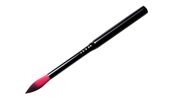 Art paint brush on color Rainbow isolated on cut out PNG or transparent background. Paintbrushes is tool for painting and coloring. Artists, drawing watercolor on walls is beautiful. 