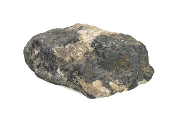 Texture of copper ore nugget, rock fragment, mineral structure, raw material for metallurgy, natural geological form