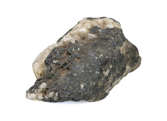 Fototapeta premium Texture of copper ore nugget, rock fragment, mineral structure, raw material for metallurgy, natural geological form