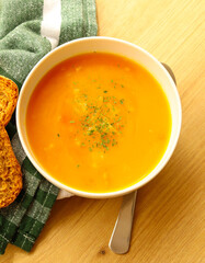 Vegetable soup puree