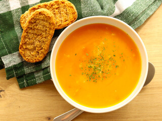 Vegetable soup puree