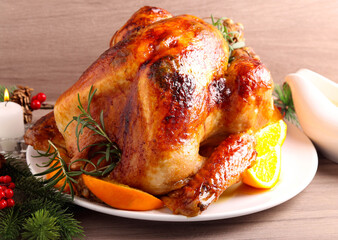 glazed spicy Christmas turkey