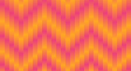 Ribbed yellow pink gradient stripes pattern background