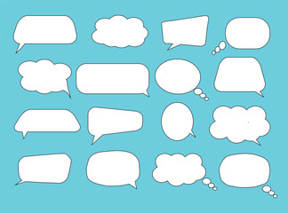 speech bubble collection. Set of speech bubble. Speech bubble comic vector.
