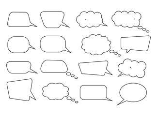 Obraz premium speech bubble collection. Set of speech bubble. Speech bubble comic vector.