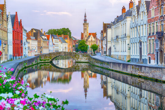 Medieval city of Bruges, Belgium